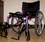 Figure 1.  This picture shows the final assembled  wheelchair prototype. 
